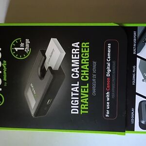 Canon Black and Green Digital Camera Charger